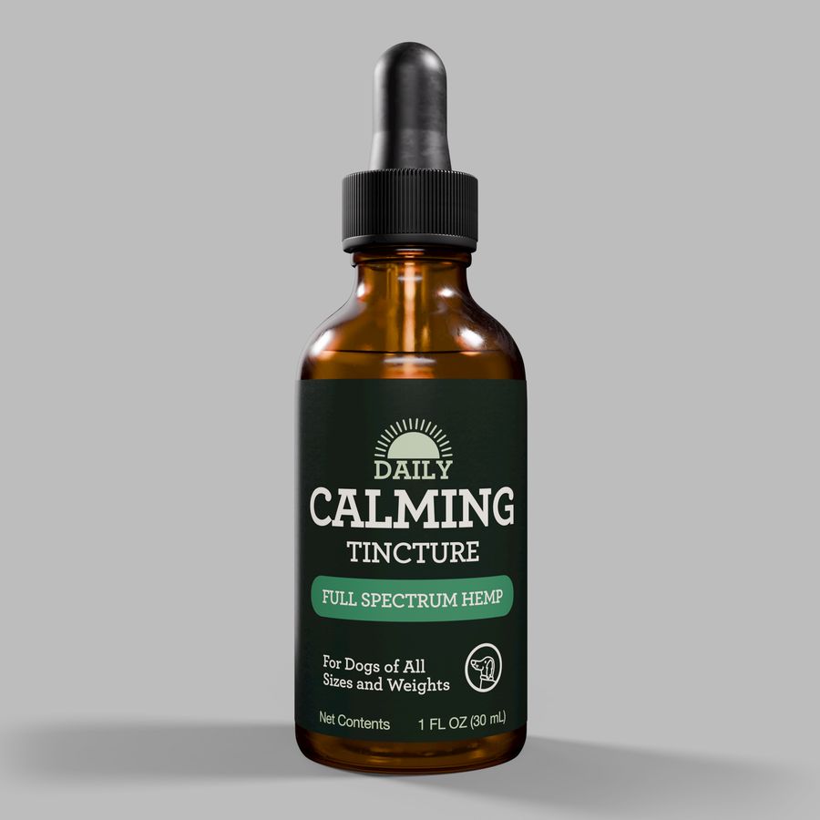 Kradle dog calming tincture bottle